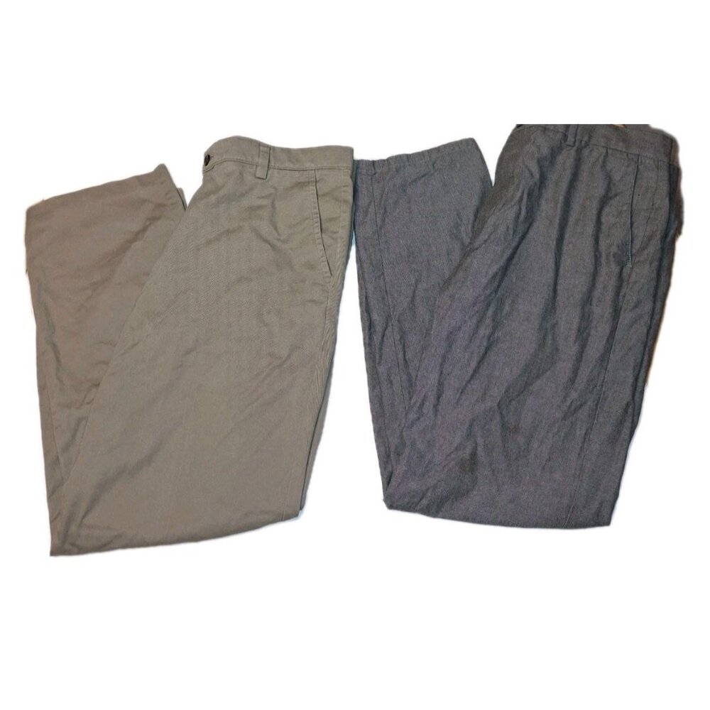 Dockers Mens Beige And Gray 36x32 Lot Of 2
